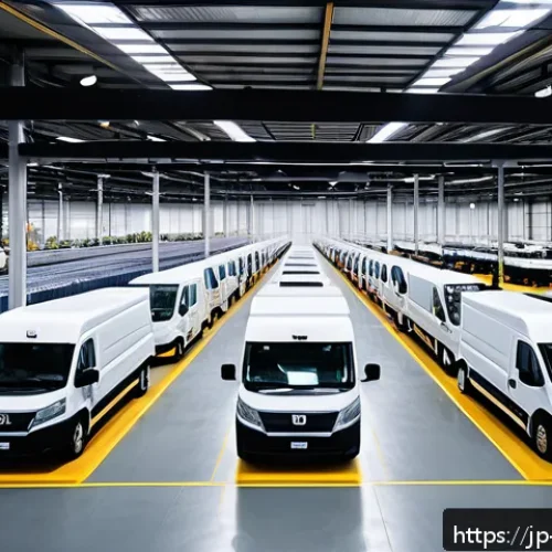 물류관리사 물류 관련 법규 정리 - A modern Japanese logistics warehouse interior featuring advanced energy-efficient LED lighting and ...