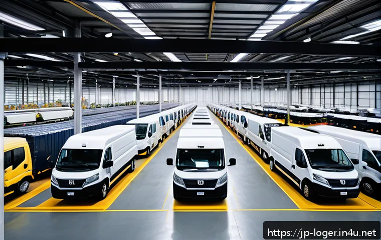 물류관리사 물류 관련 법규 정리 - A modern Japanese logistics warehouse interior featuring advanced energy-efficient LED lighting and ...